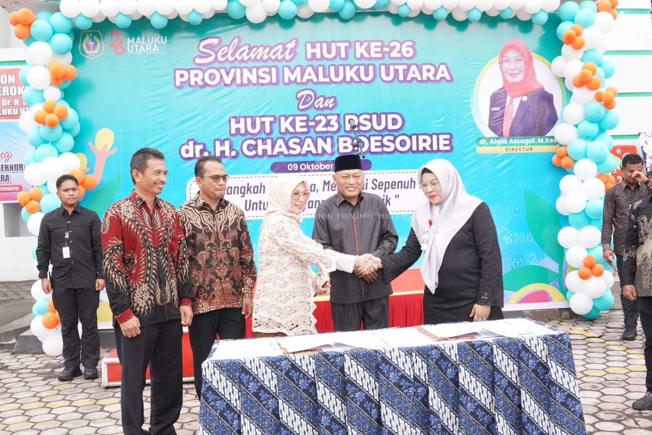 Wagub Sarbin Tekankan Pelayanan Berbasis Kemanusiaan di HUT ke-23 RSUD Chasan Boesoirie.