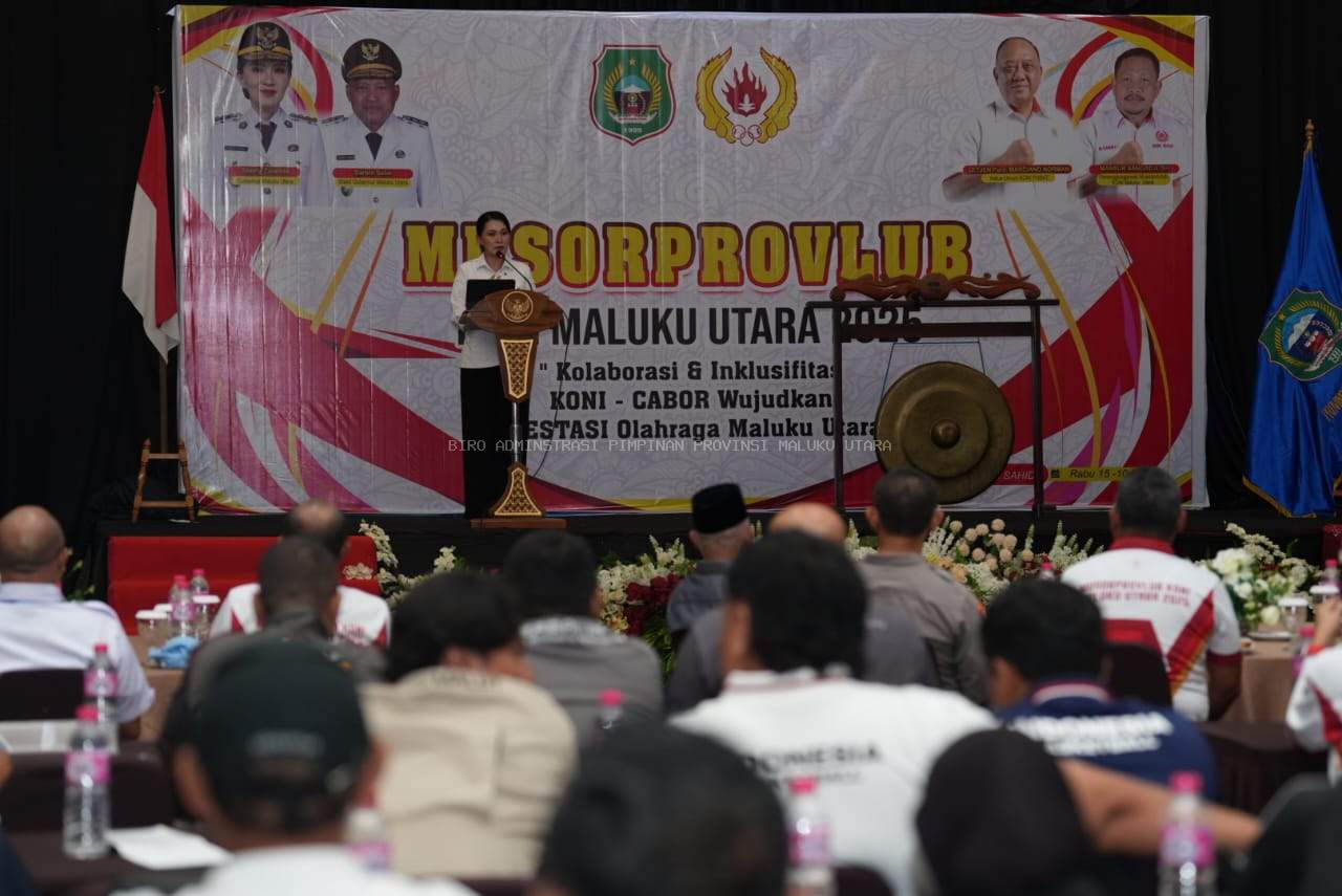 Buka Musorprovlub KONI, Gubernur Tekankan Kolaborasi Tingkatkan kualitas Para Atlet di Malut.