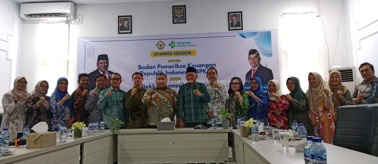 Anggota VI BPK RI dan Poltekkes Kemenkes Ternate Diskusikan Optimalisasi Status BLU.