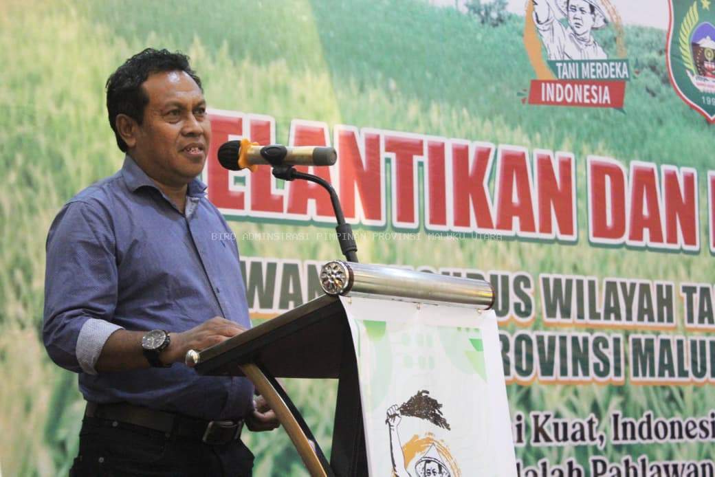 Wakili Gubernur, Asisten I Saksikan Pelantikan dan Pengukuhan DPW Tani Merdeka Indonesia Maluku Utara