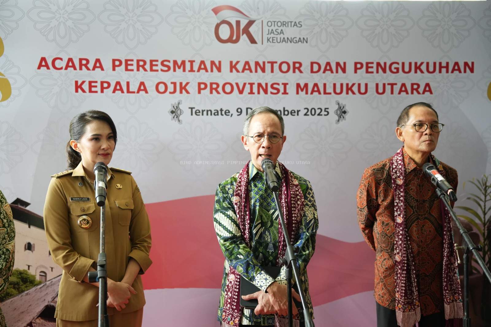 Peresmian Kantor OJK Provinsi Malut, Gubernur Sherly Berkomitmen Bangun Ekosistem Keuangan Transparan dan Inklusif