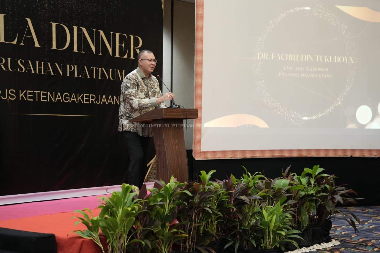 Mewakili Gubernur, Staf Ahli Hadiri Gala Dinner Perusahan Platinum BPJS Ketenagakerjaan