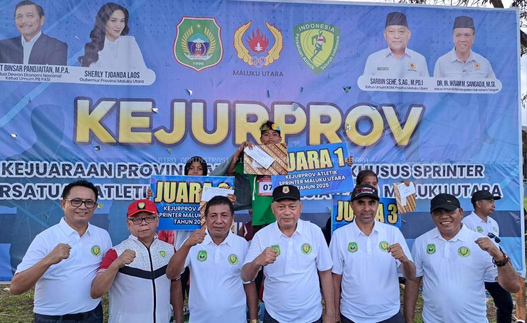 Tutup Kejurprov Atletik Sprinter 2025, Wagub Sarbin Beri Apresiasi dan Motivasi Atlet Malut