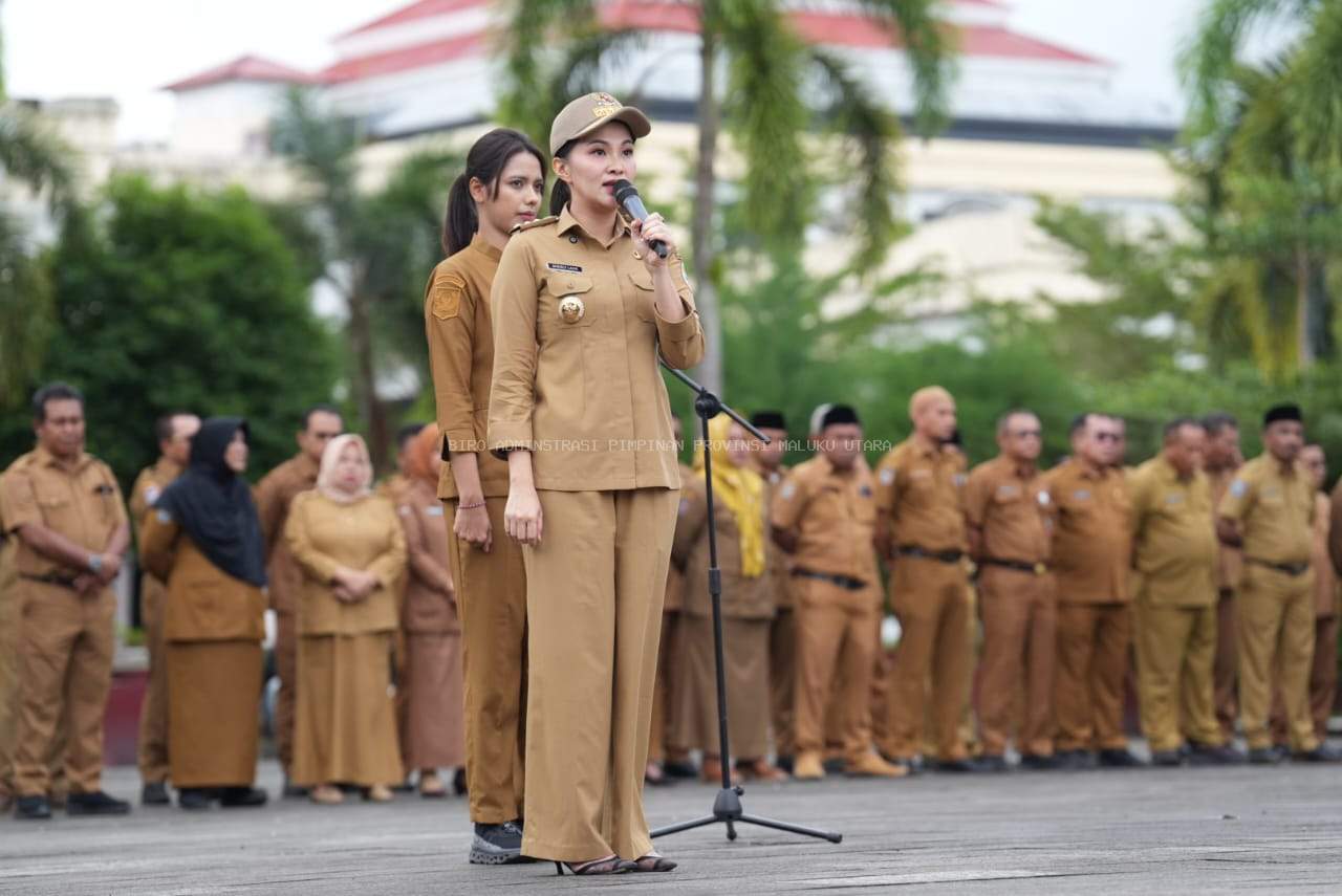 Pimpin Apel Perdana 2026, Gubernur Sherly Tekankan Integritas MCP dan Kinerja Inklusif Bagi ASN Malut