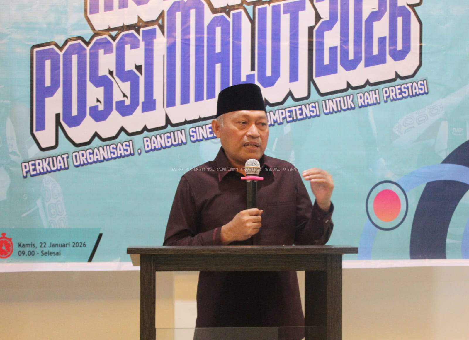 Wagub Malut Buka Musprov IV POSSI: Tekankan Sinergi Program di Tengah Efisiensi Anggaran