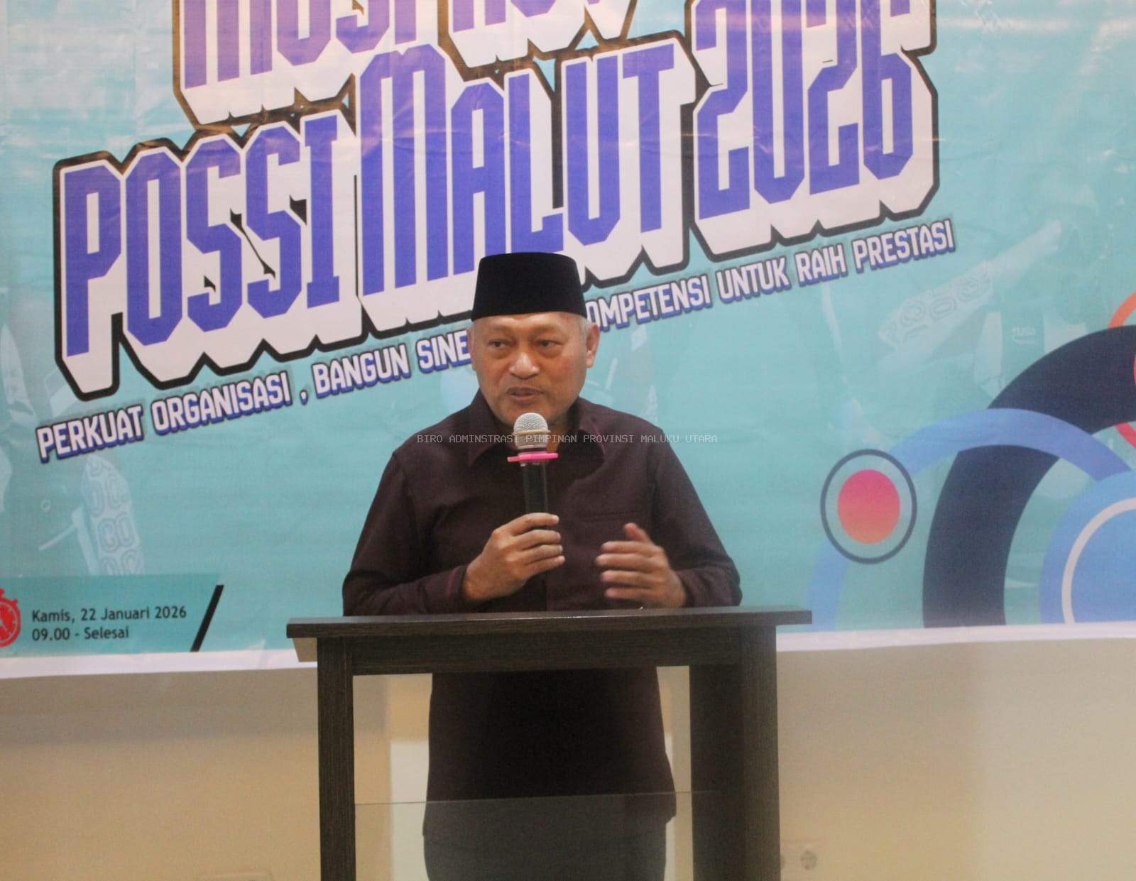 Buka Musprov POSSI, Wagub Sarbin Janji Berantas Pengeboman Ikan di Perairan Malut