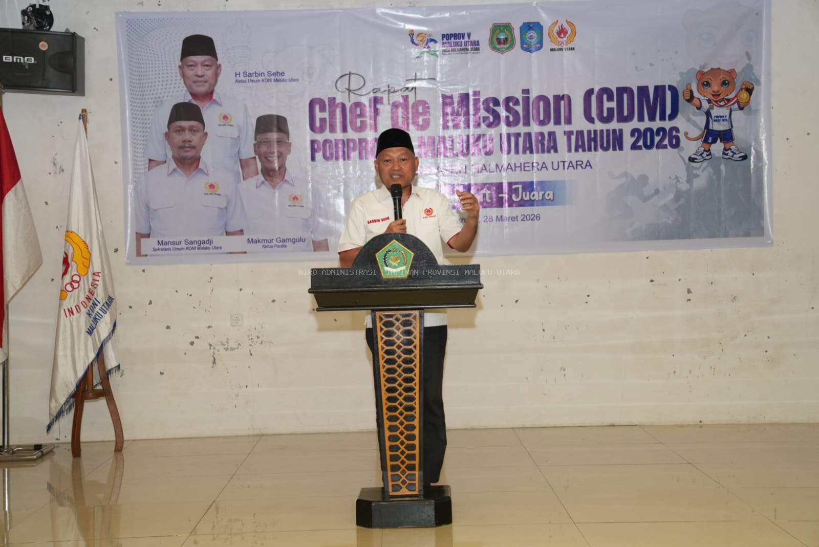 Buka CdM Meeting Porprov Malut Ke-V, Wagub Tekankan Komitmen Membangun Olahraga Yang Profesional