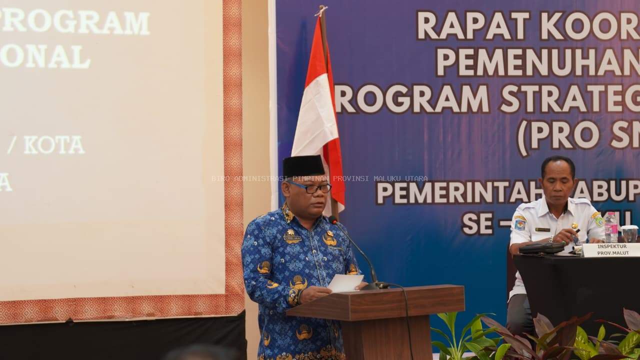 Sinkronisasi Program Strategis Nasional, Sekprov Malut Tekankan Sinergi dan Akurasi Data Pembangunan