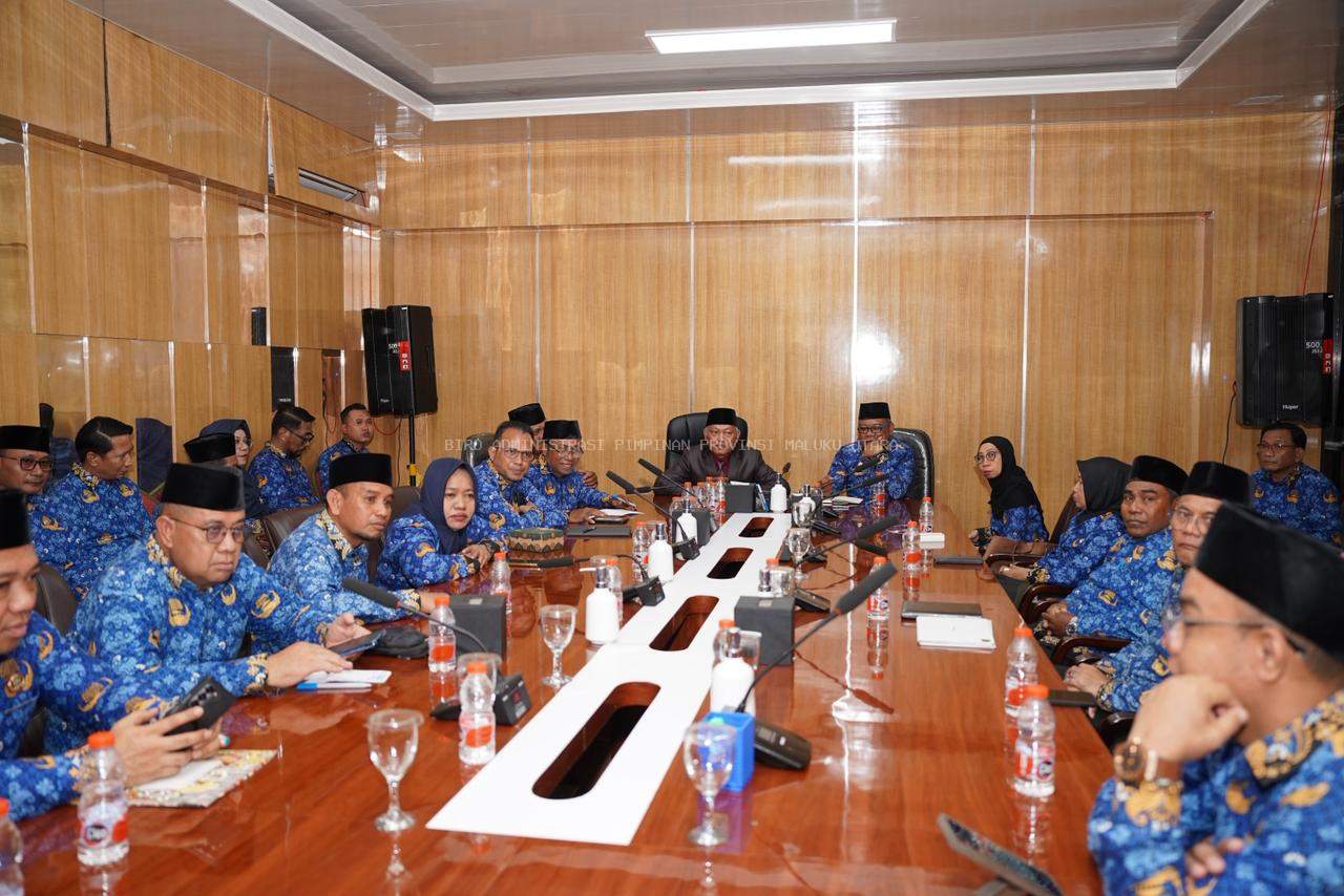 Wagub dan Sekprov Gelar Ratas: Genjot Kinerja Kabinet OPD Malut