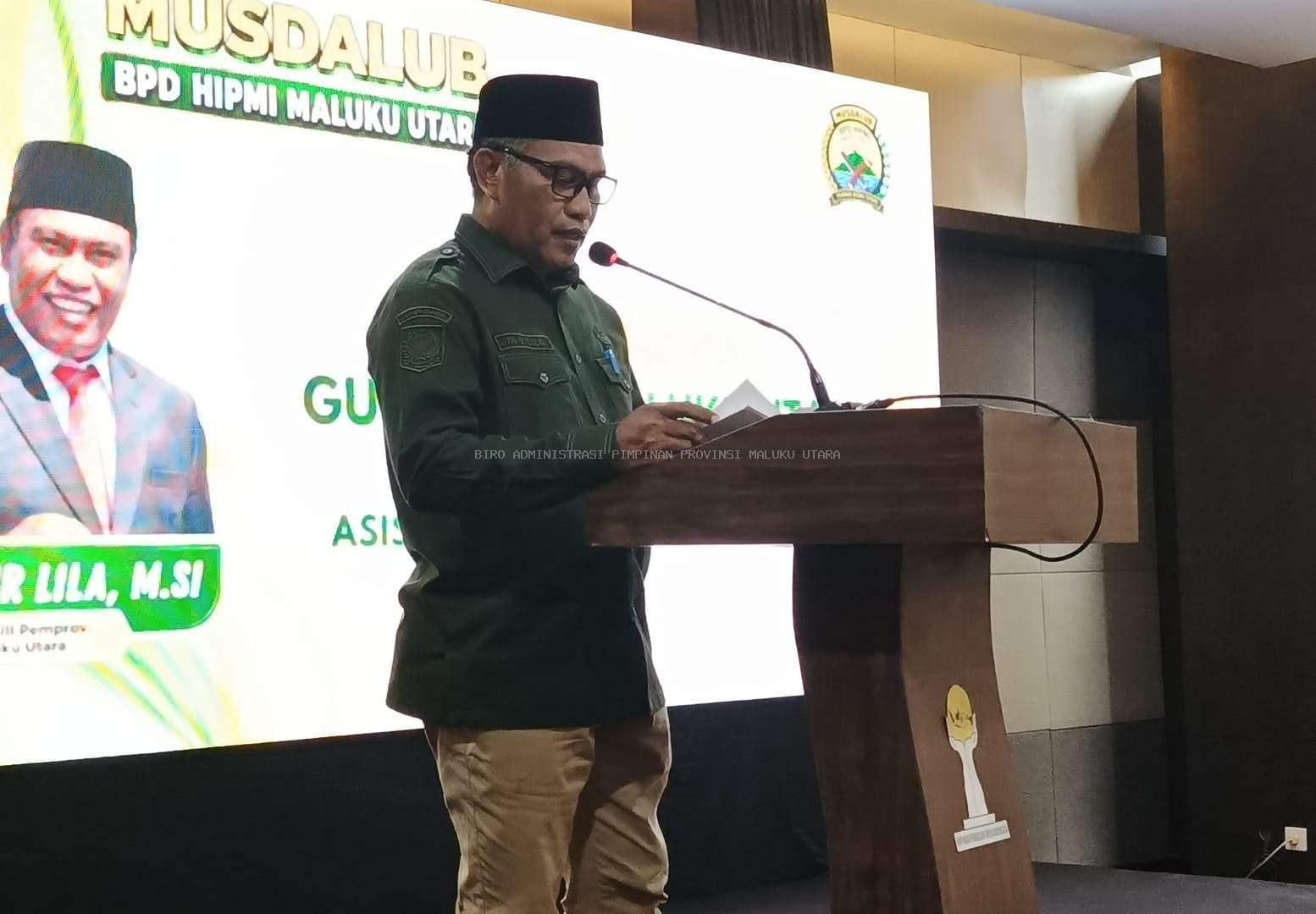 Mewakili Gubernur Sherly, Asisten III Buka Musdalub BPD HIPMI Malut 2026