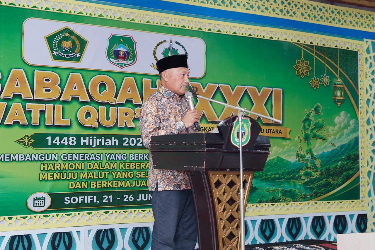 MTQ XXXI Malut Resmi Dihelat, Wagub Serukan Al-Qur'an Sebagai Ruh Pembangunan