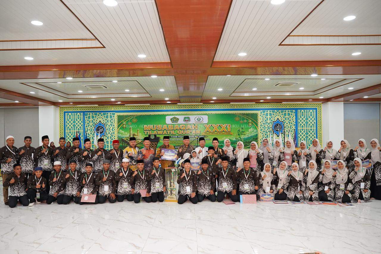 Sabet Juara Umum, Kafilah Kota Tidore Kepulauan Bersinar di MTQ XXXI Maluku Utara