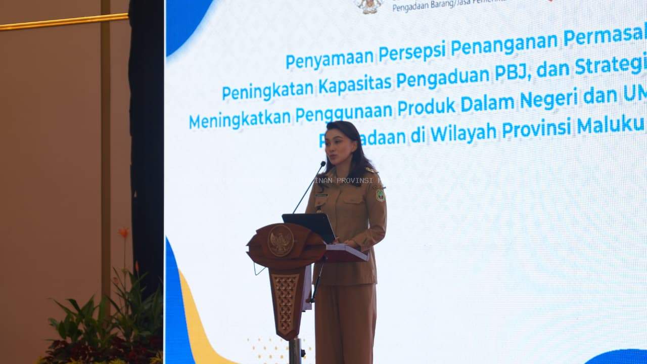Buka Kegiatan Penyamaan Persepsi PBJ, Gubernur Sherly Harapkan Kontrak Payung Berdayakan UMKM Lokal