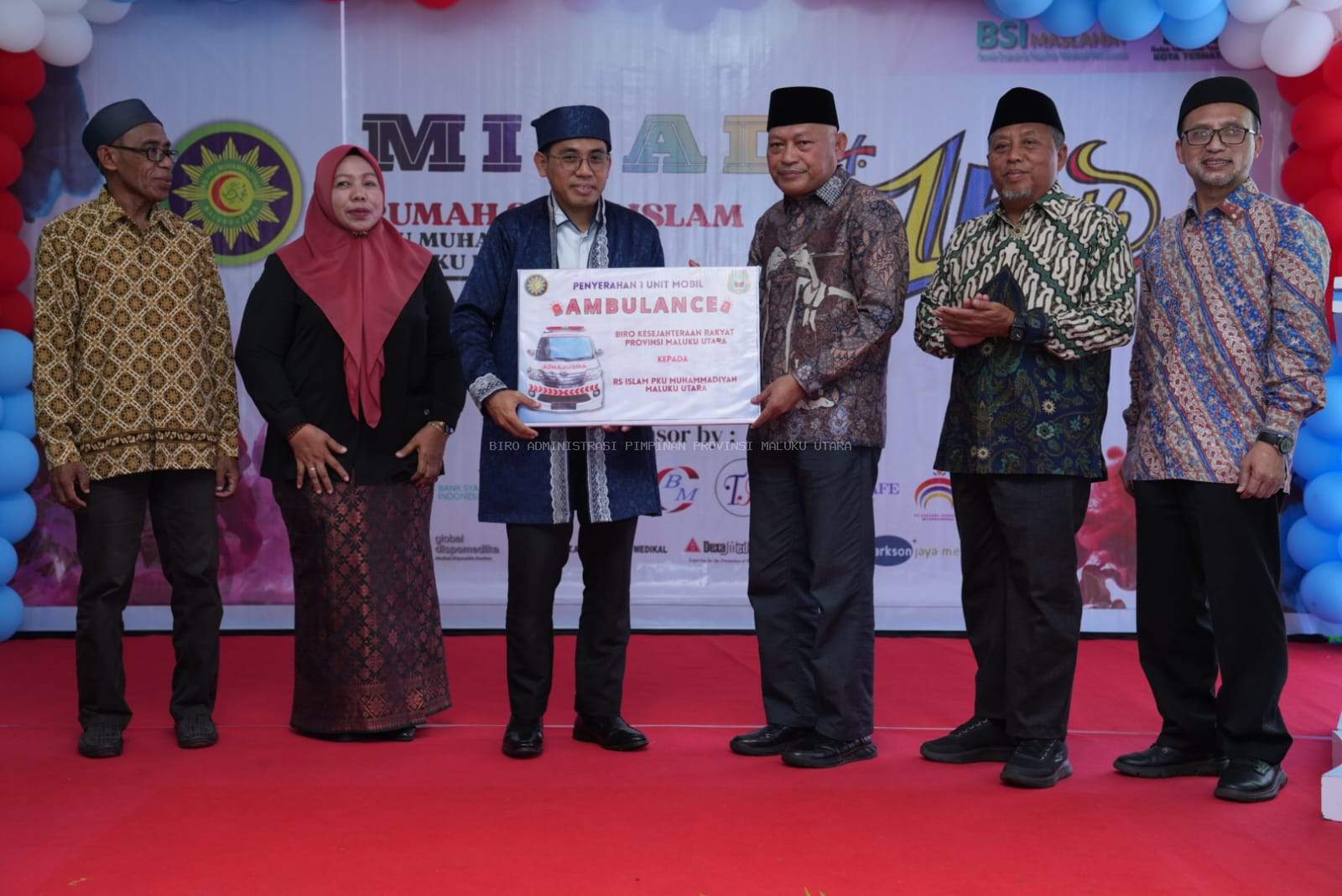 Milad ke-15 RSI Muhammadiyah Malut, Pemprov Malut Serahkan Bantuan 1 Unit Mobil Ambulans secara Simbolis