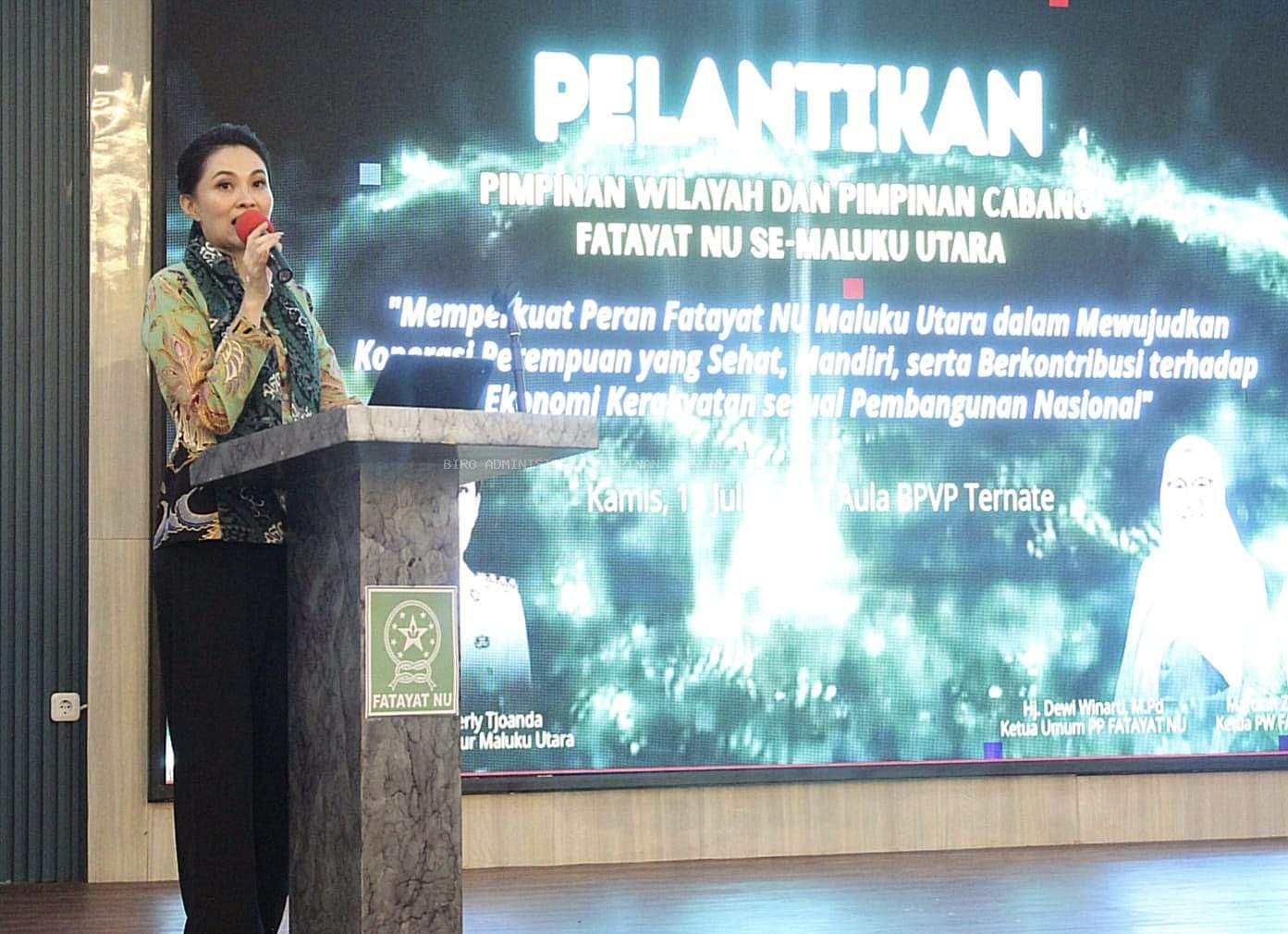 Gubernur Sherly Ajak Fatayat NU Jadi Motor Penggerak Ekonomi Baru di Maluku Utara