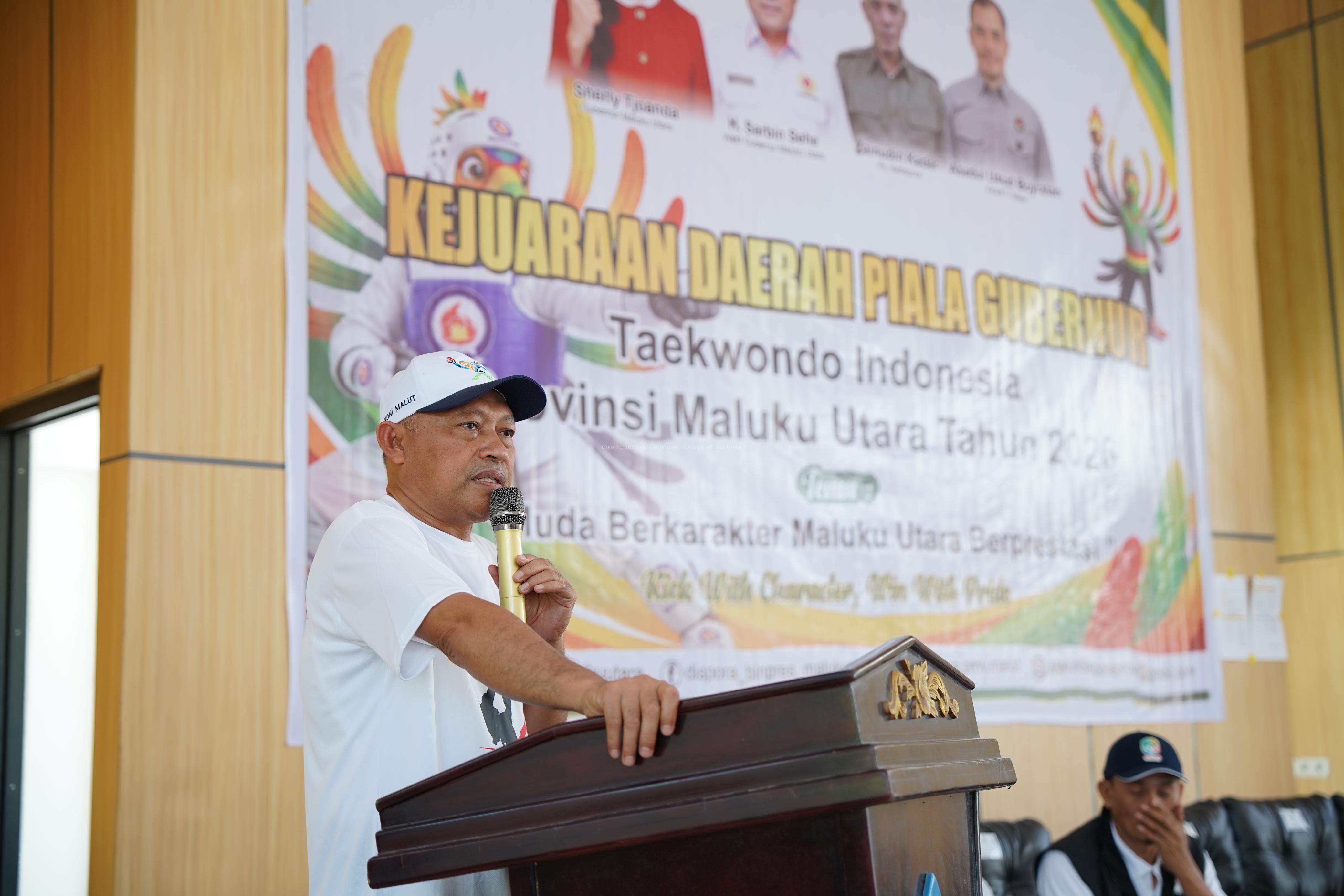 Pesan dan Optimisme Wagub di Kejurda Taekwondo Gubernur Cup: Atlet Malut Harus Berjaya di PON 2028!